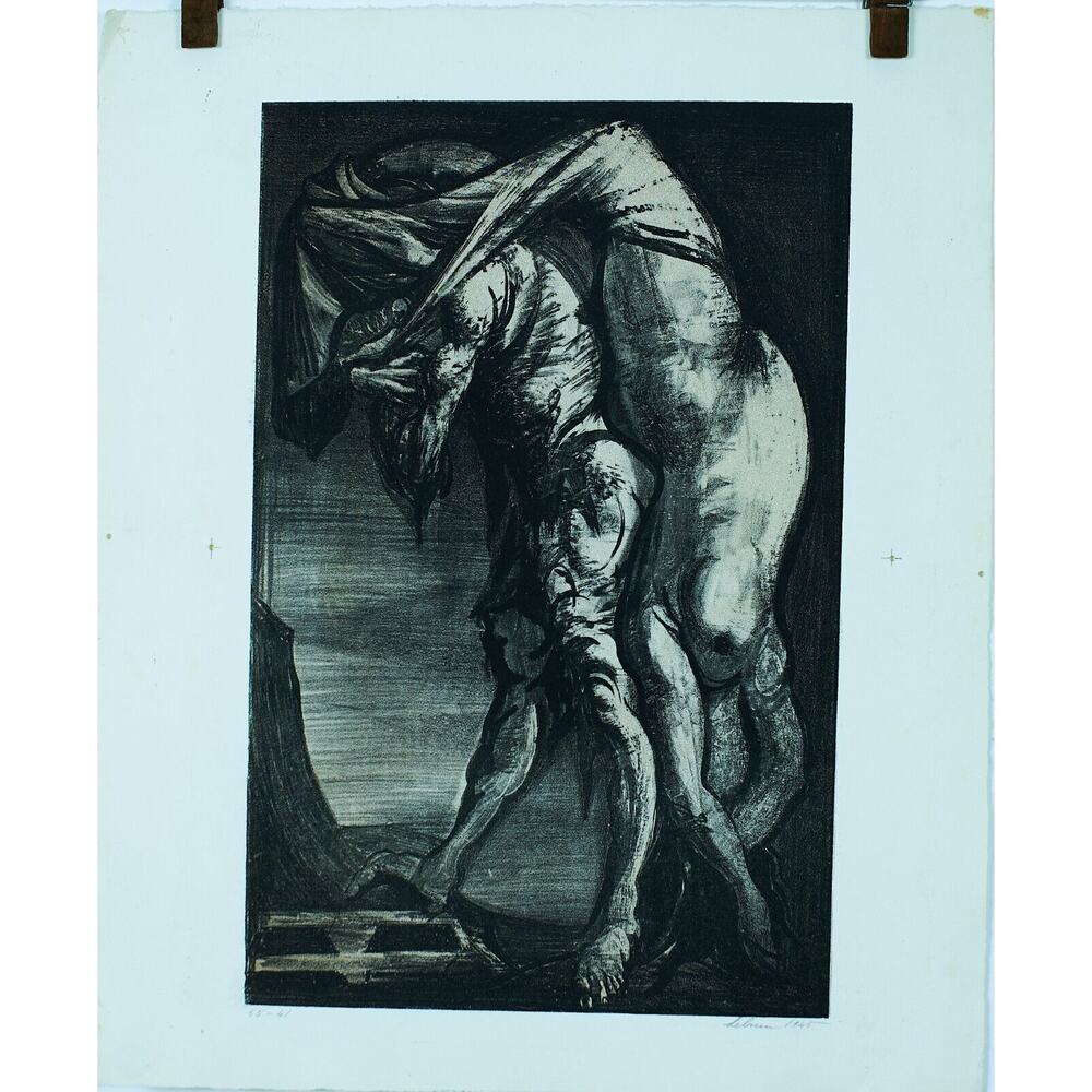 Rico Lebrun “Ballad of the Weird” 1945 Signed Lithograph #41/65 Unframed